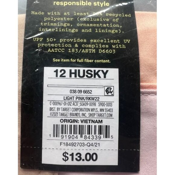 Art Class Boys' Colorblock Swim Trunks - Light Pink 12 Husky - Picture 5 of 5